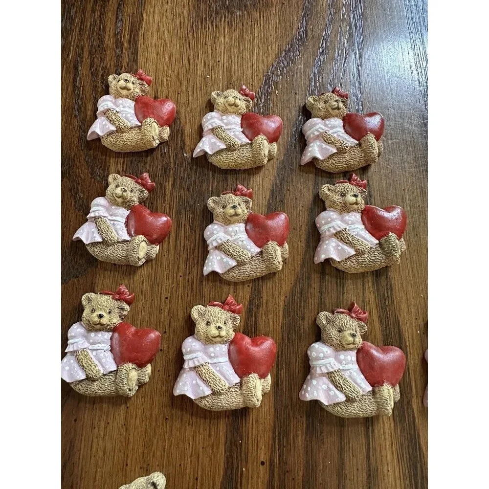 Jewelry Making/Crafting Lot Teddy Bear Flats, Foil Beads, School Ornaments, MORE